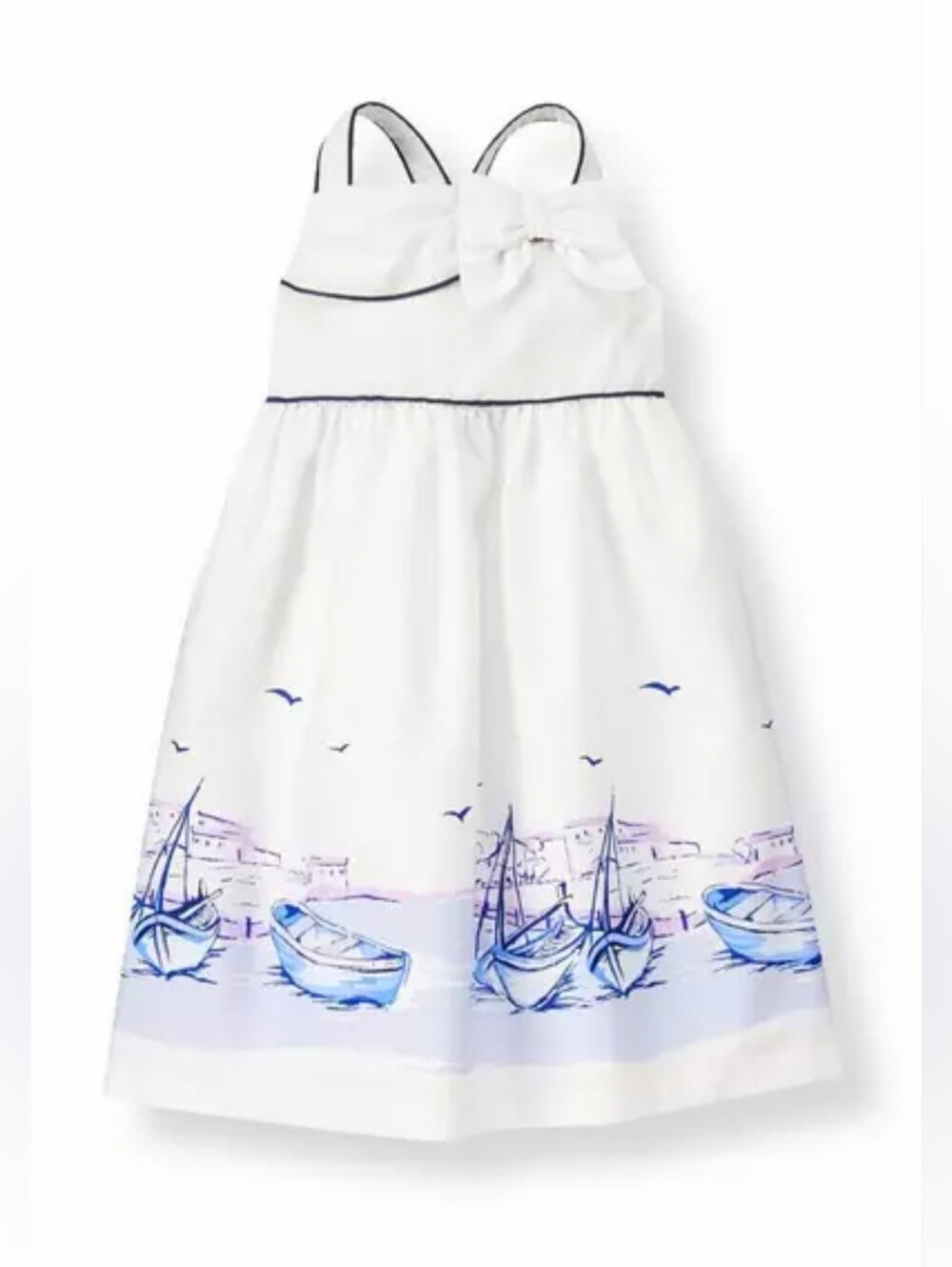 Janie & Jack vintage Yacht Party Scenic Sailboat dress